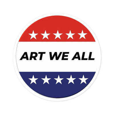 Vibrant and durable ART WE ALL Campaign sticker, perfect for indoor or outdoor use. Adds a pop of color and creativity to your belongings. Ideal for artists, activisART WE ALL PrintifySticker: ART WE ALL Campaign StickerCampaign StickerPaper products