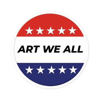 Vibrant and durable ART WE ALL Campaign sticker, perfect for indoor or outdoor use. Adds a pop of color and creativity to your belongings. Ideal for artists, activisART WE ALL PrintifySticker: ART WE ALL Campaign StickerCampaign StickerPaper products