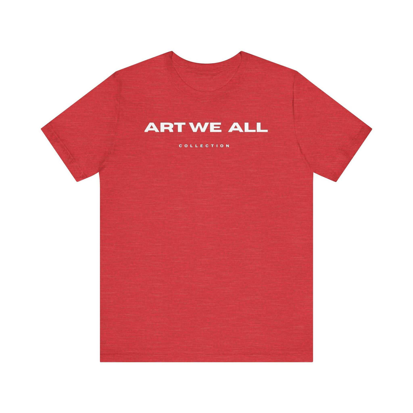 Stand out from the crowd with the ART WE ALL T-shirt. This shirt is not just clothing; make a bold statement with every step.ART WE ALL PrintifyART WE ALL- Jersey Short Sleeve TeeUnisex Jersey Short Sleeve TeeT-Shirt