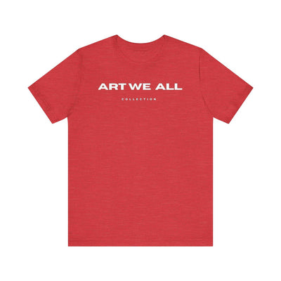 Stand out from the crowd with the ART WE ALL T-shirt. This shirt is not just clothing; make a bold statement with every step.ART WE ALL PrintifyART WE ALL- Jersey Short Sleeve TeeUnisex Jersey Short Sleeve TeeT-Shirt