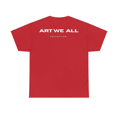 This ART WE ALL T-shirt exudes creativity and individuality. Perfect for artists, art lovers, and anyone looking to make a statement with their clothing. Ideal for cART WE ALL PrintifyART WE ALL Unisex Tee - Graphic Tee for Art EnthusiastsUnisex Heavy Cotton TeeT-Shirt