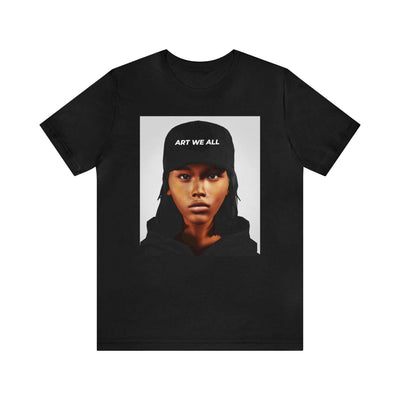 This classic unisex jersey short sleeve tee fits like a well-loved favorite. Soft cotton and quality print make users fall in love with it over and over again. TheseART WE ALL PrintifyART WE ALL Ebony Unisex Jersey Short Sleeve TeeEbony Unisex Jersey Short Sleeve TeeT-Shirt