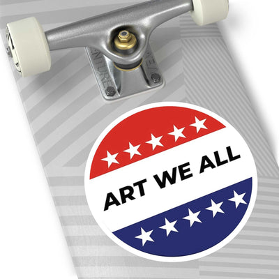 Vibrant and durable ART WE ALL Campaign sticker, perfect for indoor or outdoor use. Adds a pop of color and creativity to your belongings. Ideal for artists, activisART WE ALL PrintifySticker: ART WE ALL Campaign StickerCampaign StickerPaper products