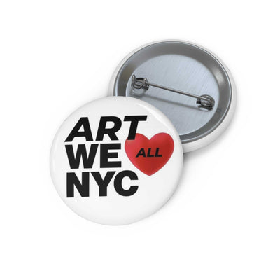ART WE ALL ❤️ NYC Pin Buttons are made from metal, yet are lightweight and durable with a strong safety pin. 
.: Materials: metal with mylar face.: Available in 3 siART WE ALL PrintifyART WE ALL ❤️ NYC Pin Button❤️ NYC Pin ButtonAccessories