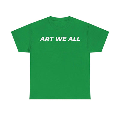 This ART WE ALL T-shirt exudes creativity and individuality. Perfect for artists, art lovers, and anyone looking to make a statement with their clothing. Ideal for cART WE ALL PrintifyART WE ALL Unisex Tee - Graphic Tee for Art EnthusiastsUnisex Heavy Cotton TeeT-Shirt