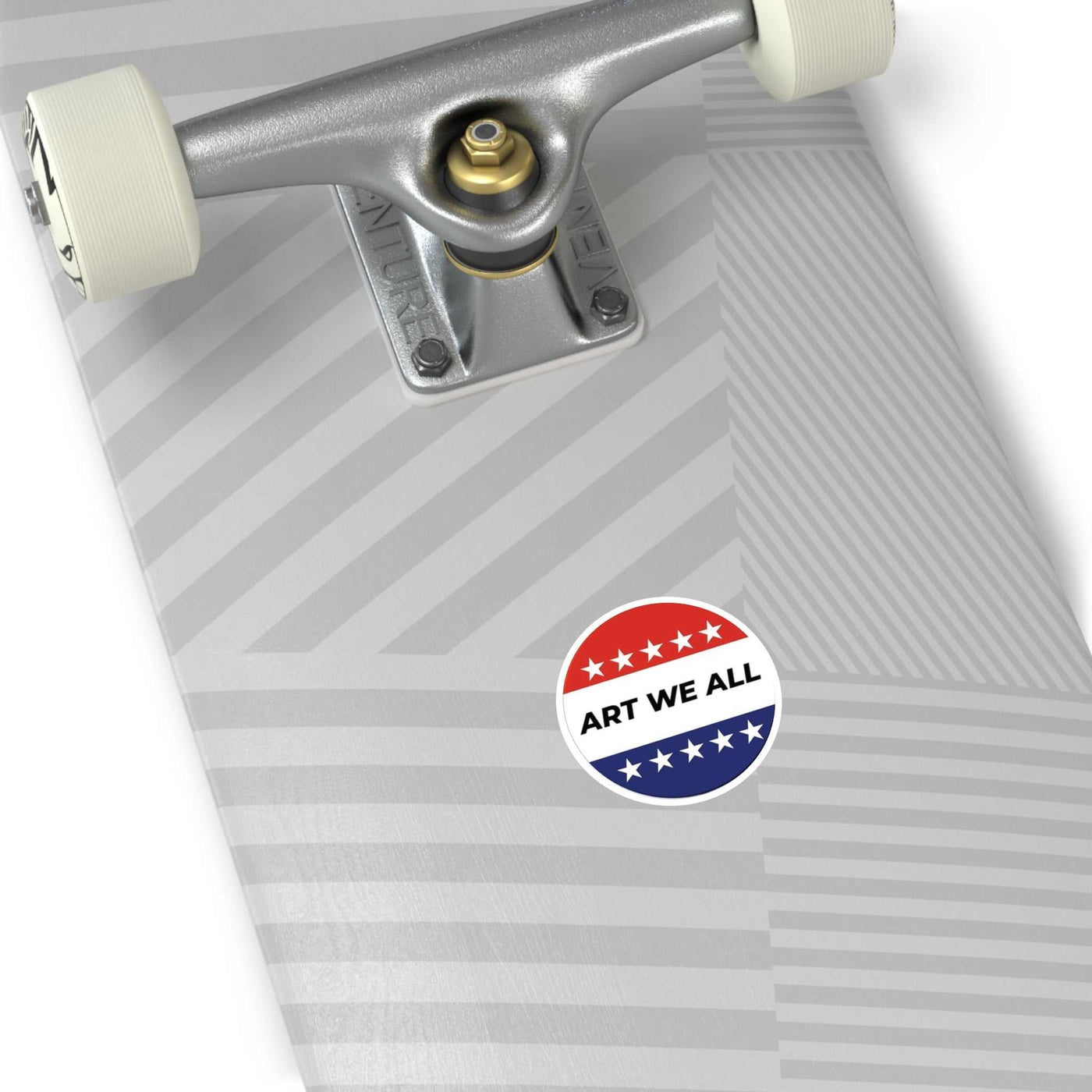 Vibrant and durable ART WE ALL Campaign sticker, perfect for indoor or outdoor use. Adds a pop of color and creativity to your belongings. Ideal for artists, activisART WE ALL PrintifySticker: ART WE ALL Campaign StickerCampaign StickerPaper products