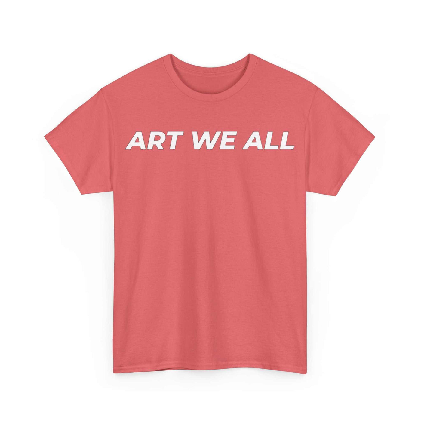This ART WE ALL T-shirt exudes creativity and individuality. Perfect for artists, art lovers, and anyone looking to make a statement with their clothing. Ideal for cART WE ALL PrintifyART WE ALL Unisex Tee - Graphic Tee for Art EnthusiastsUnisex Heavy Cotton TeeT-Shirt