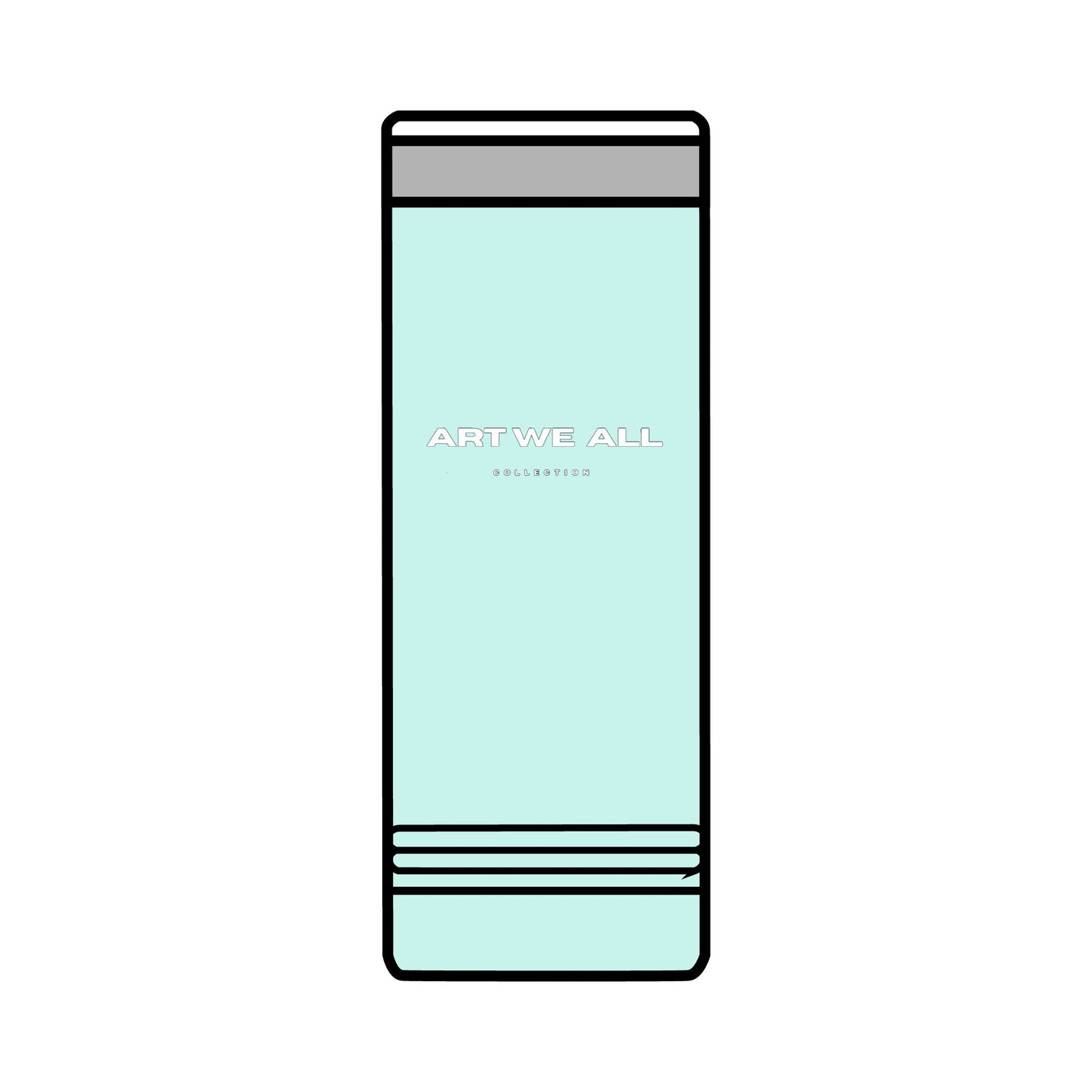 Stay hydrated in style with this ART WE ALL COLLECTION Skinny Tumbler. Made from high-quality stainless steel, this double-wall insulated tumbler keeps your drinks hART WE ALL PrintifyArt We All Skinny TumblerSkinny TumblerMug