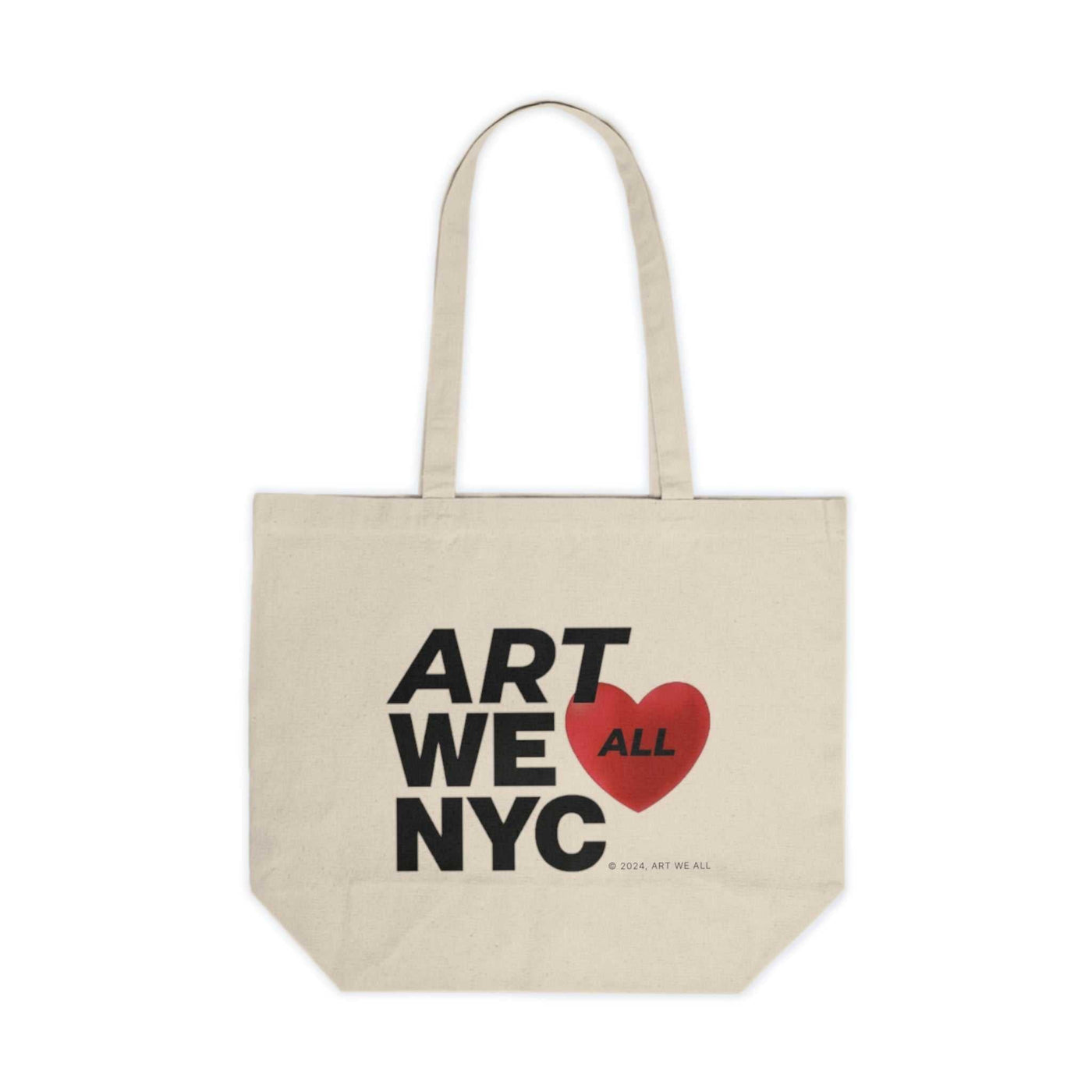 This ART WE ALL ❤️ NYC tote bag will be the best companion on weekly shopping trips and beach days. It's made from a natural, 10oz./yd² cotton canvas fabric that is ART WE ALL PrintifyART WE ALL ❤️ NYC Canvas Shopping Tote❤️ NYC Canvas Shopping ToteBags