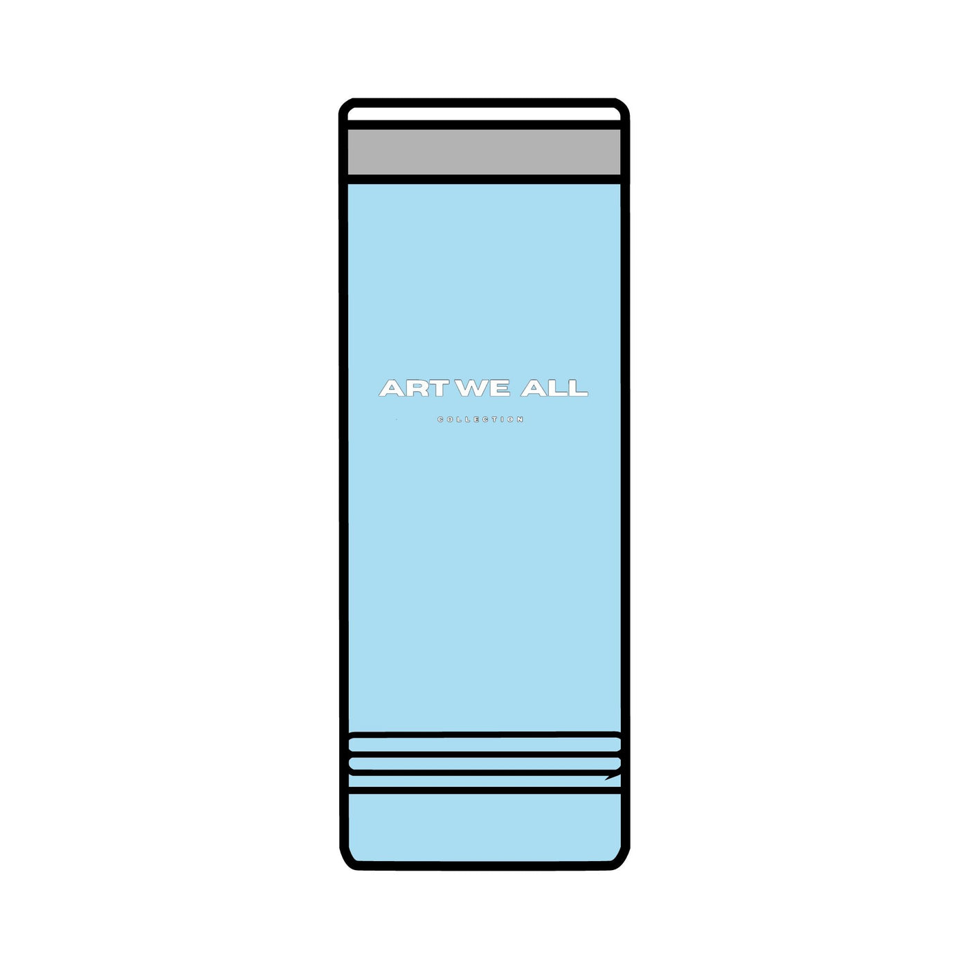 Stay hydrated in style with this ART WE ALL COLLECTION Skinny Tumbler. Made from high-quality stainless steel, this double-wall insulated tumbler keeps your drinks hART WE ALL PrintifyArt We All Skinny TumblerSkinny TumblerMug