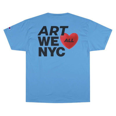 The brand known for quality, Champion, produces this customization-oriented, short-sleeve unisex t-shirt. This ART WE ALL ❤️ NYC Champion t-shirt has the iconic ChamART WE ALL PrintifyART WE ALL ❤️ NYC Champion T-Shirt❤️ NYC ChampionT-Shirt