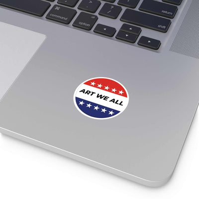 Vibrant and durable ART WE ALL Campaign sticker, perfect for indoor or outdoor use. Adds a pop of color and creativity to your belongings. Ideal for artists, activisART WE ALL PrintifySticker: ART WE ALL Campaign StickerCampaign StickerPaper products