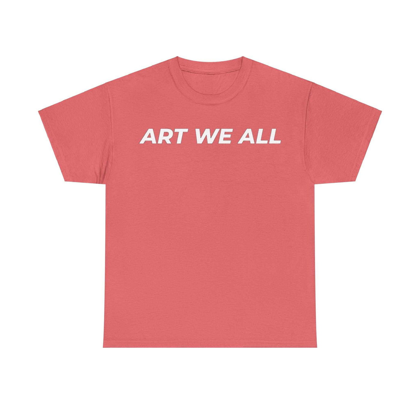 This ART WE ALL T-shirt exudes creativity and individuality. Perfect for artists, art lovers, and anyone looking to make a statement with their clothing. Ideal for cART WE ALL PrintifyART WE ALL Unisex Tee - Graphic Tee for Art EnthusiastsUnisex Heavy Cotton TeeT-Shirt
