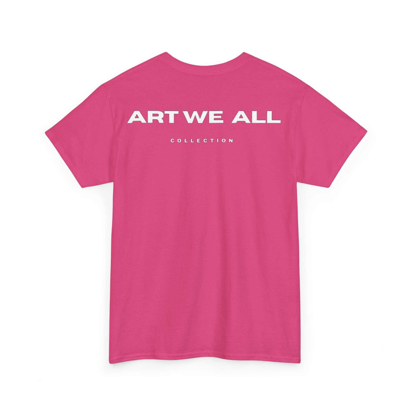 This ART WE ALL T-shirt exudes creativity and individuality. Perfect for artists, art lovers, and anyone looking to make a statement with their clothing. Ideal for cART WE ALL PrintifyART WE ALL Unisex Tee - Graphic Tee for Art EnthusiastsUnisex Heavy Cotton TeeT-Shirt