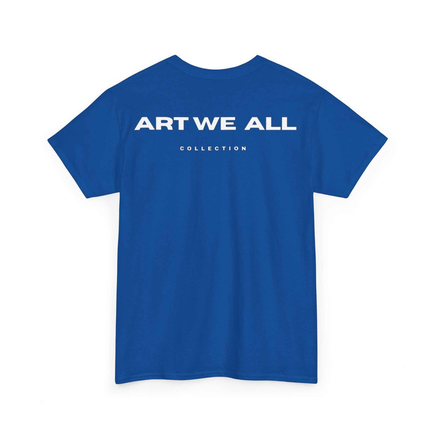 This ART WE ALL T-shirt exudes creativity and individuality. Perfect for artists, art lovers, and anyone looking to make a statement with their clothing. Ideal for cART WE ALL PrintifyART WE ALL Unisex Tee - Graphic Tee for Art EnthusiastsUnisex Heavy Cotton TeeT-Shirt