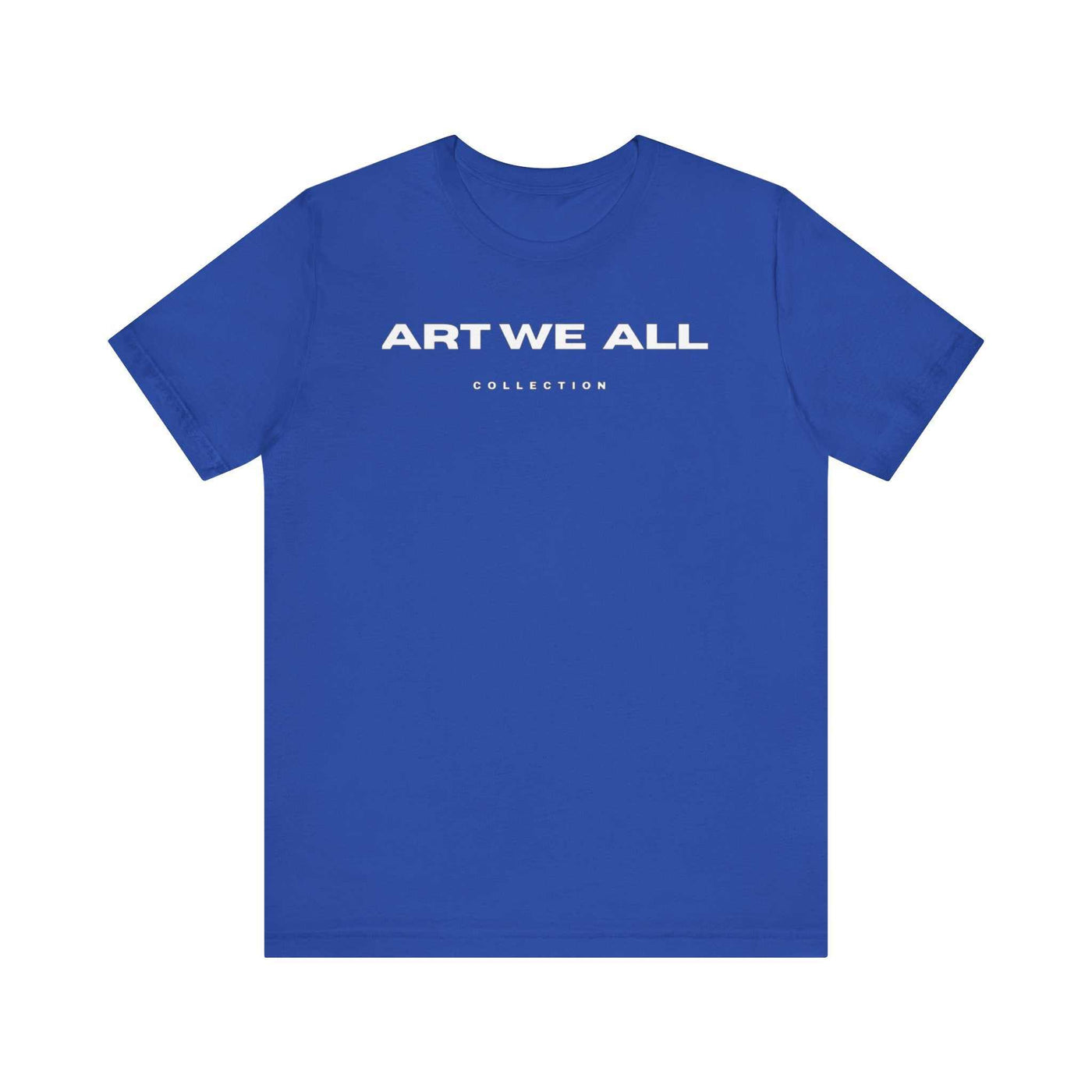 Stand out from the crowd with the ART WE ALL T-shirt. This shirt is not just clothing; make a bold statement with every step.ART WE ALL PrintifyART WE ALL- Jersey Short Sleeve TeeUnisex Jersey Short Sleeve TeeT-Shirt