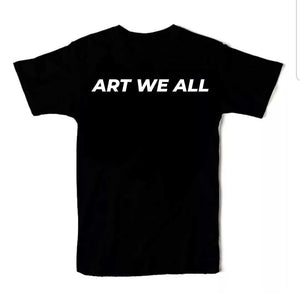 Stand out from the crowd with the ART WE ALL T-shirt. This shirt is not just clothing; make a bold statement with every step. Black Printed
Step up your style game wART WE ALL PrintifyART WE ALL Black Printed T-Shirt   Black PrintedBlack Printed