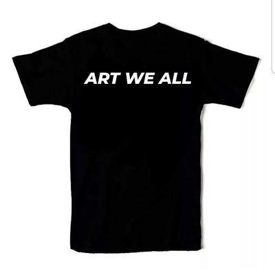 Stand out from the crowd with the ART WE ALL T-shirt. This shirt is not just clothing; make a bold statement with every step. Black Printed
Step up your style game wART WE ALL PrintifyART WE ALL Black Printed T-Shirt   Black PrintedBlack Printed
