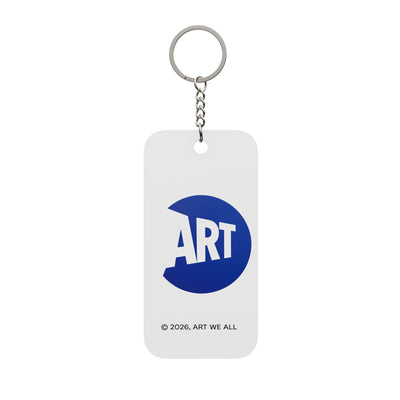 ART WE ALL (ART) Double-Sided Keychain Charm (WHITE) - ART WE ALL