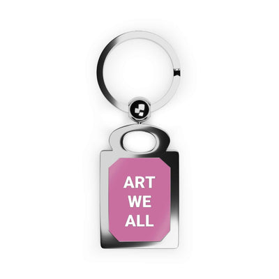 Unique gift rectangle photo keyring  ART WE ALL personalized photo keychain for creative souls
