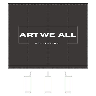 ART WE ALL Maker Sip Tumbler 20 oz in Candy Blush  slim travel cup with straw‑lid